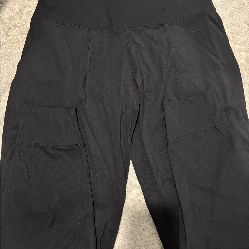 Athletic Black Jogger Pants with Pockets
